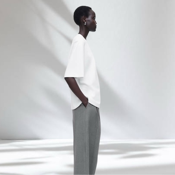 COS Oversized White T-Shirt – Organic Cotton, Women’s Size Small - Picture 8 of 9